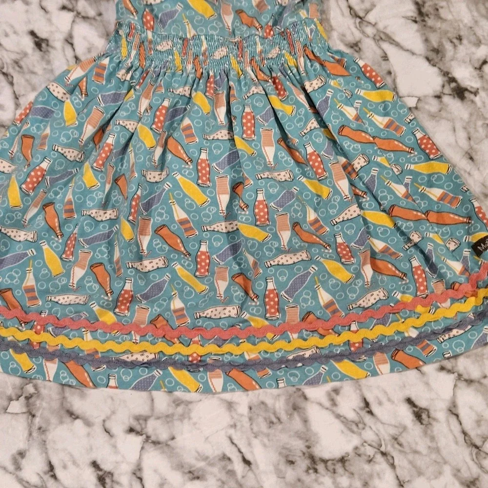 Matilda‎ Jane Dress Wonderment Soda-Lightful Pop Print Lap Spring Girls Size 6